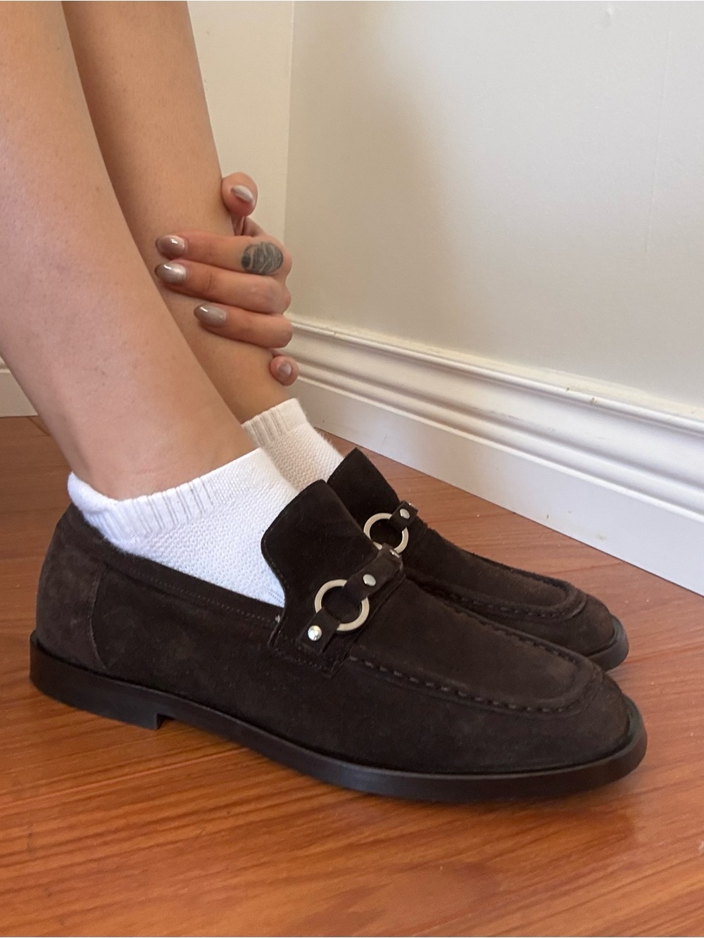 Vintage Esprit Brown Suede Loafers Size 37